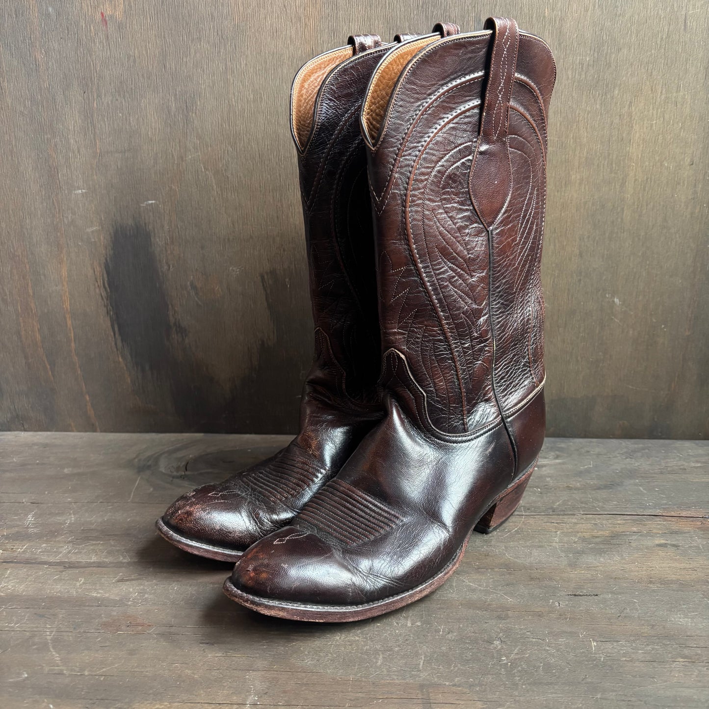 Lucchese Brown Leather Boots