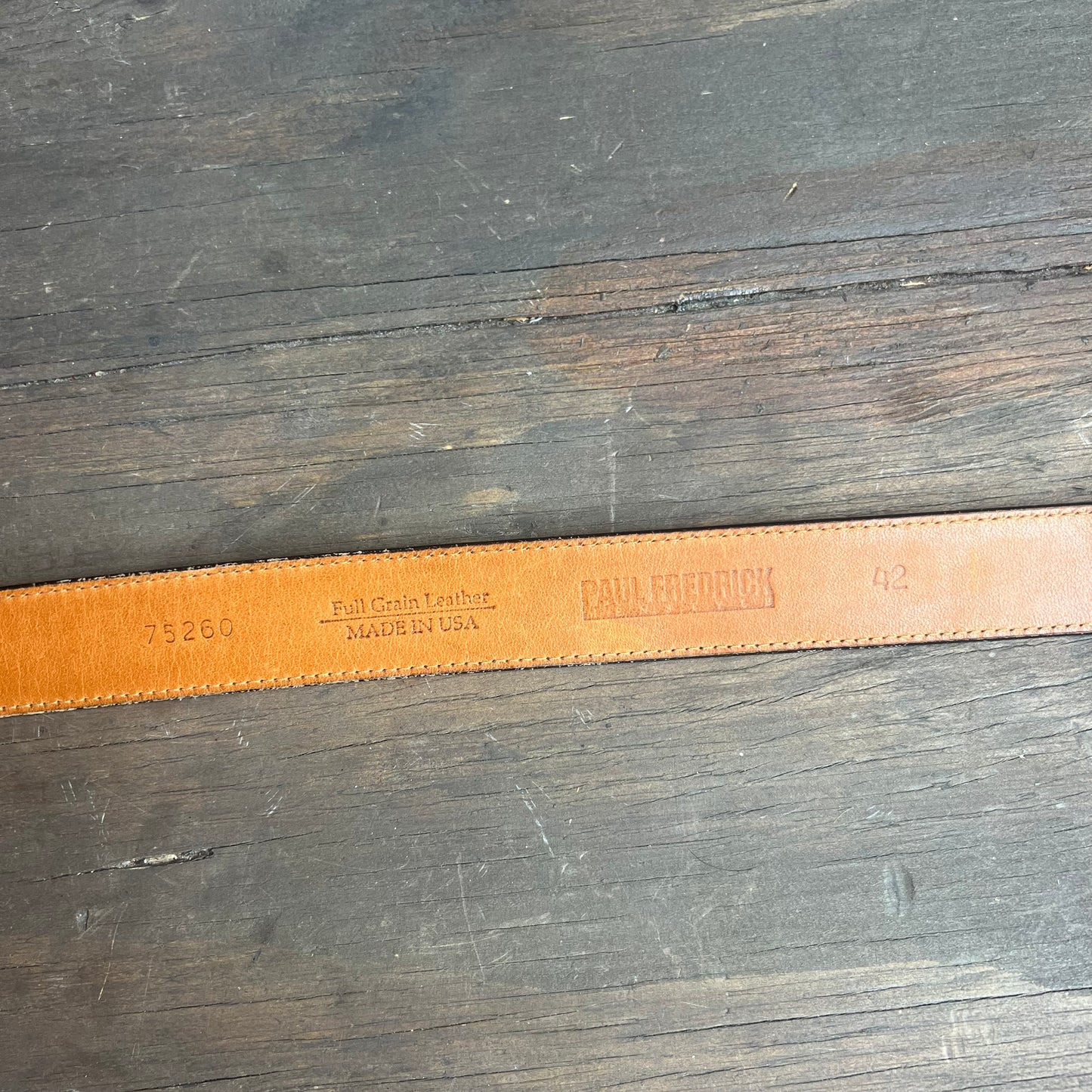Paul Fredrick Black Leather Belt