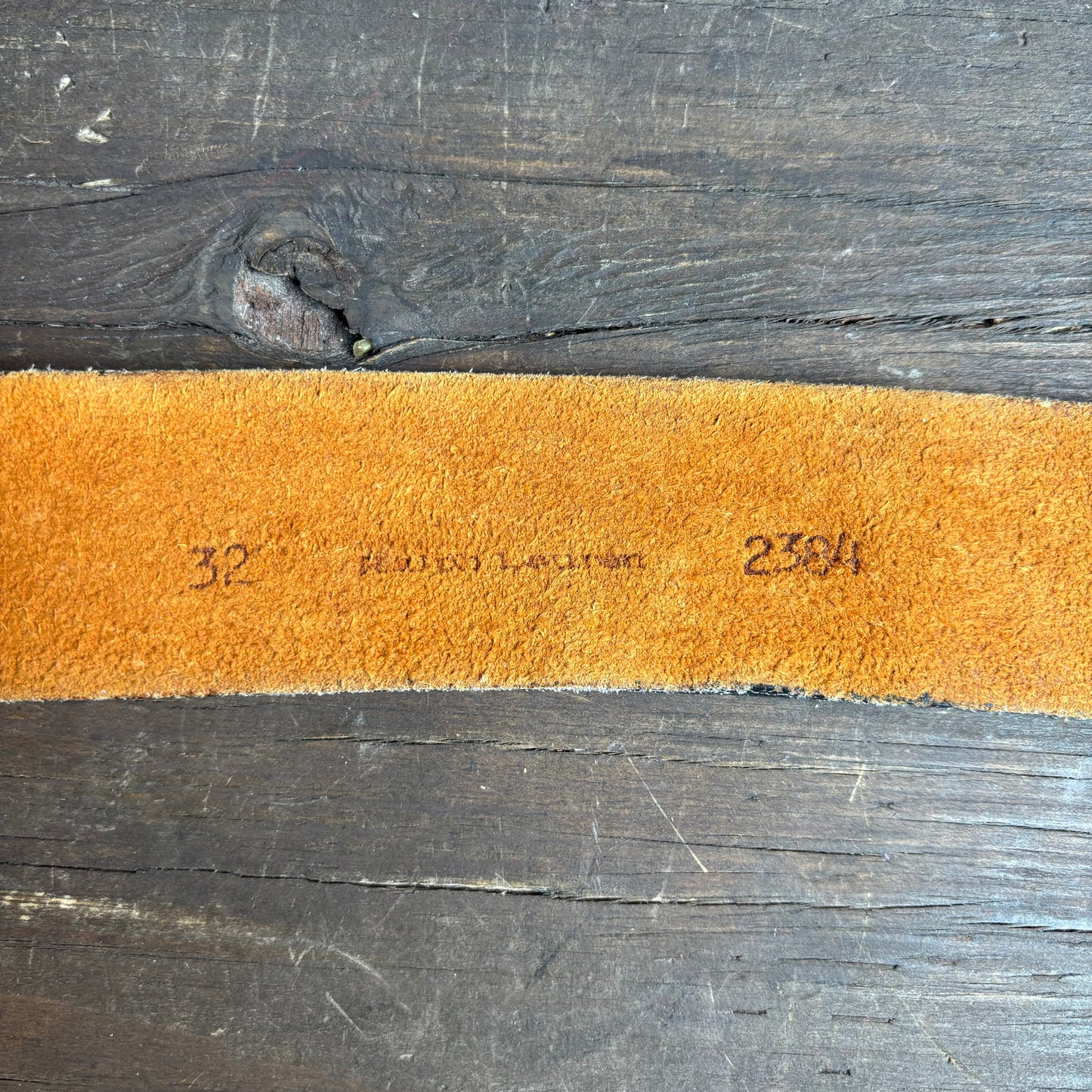 Ralph Lauren Wide Tan Leather Belt