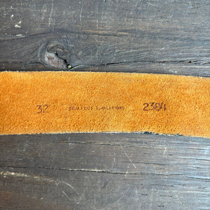 Ralph Lauren Wide Tan Leather Belt