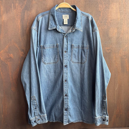 Vintage L.L. Bean Denim Button Up