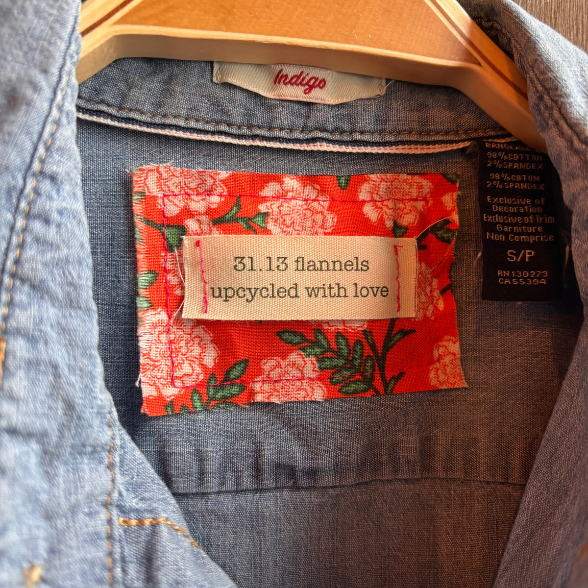 Custom "Colfax Cowgirl" Denim Button Up