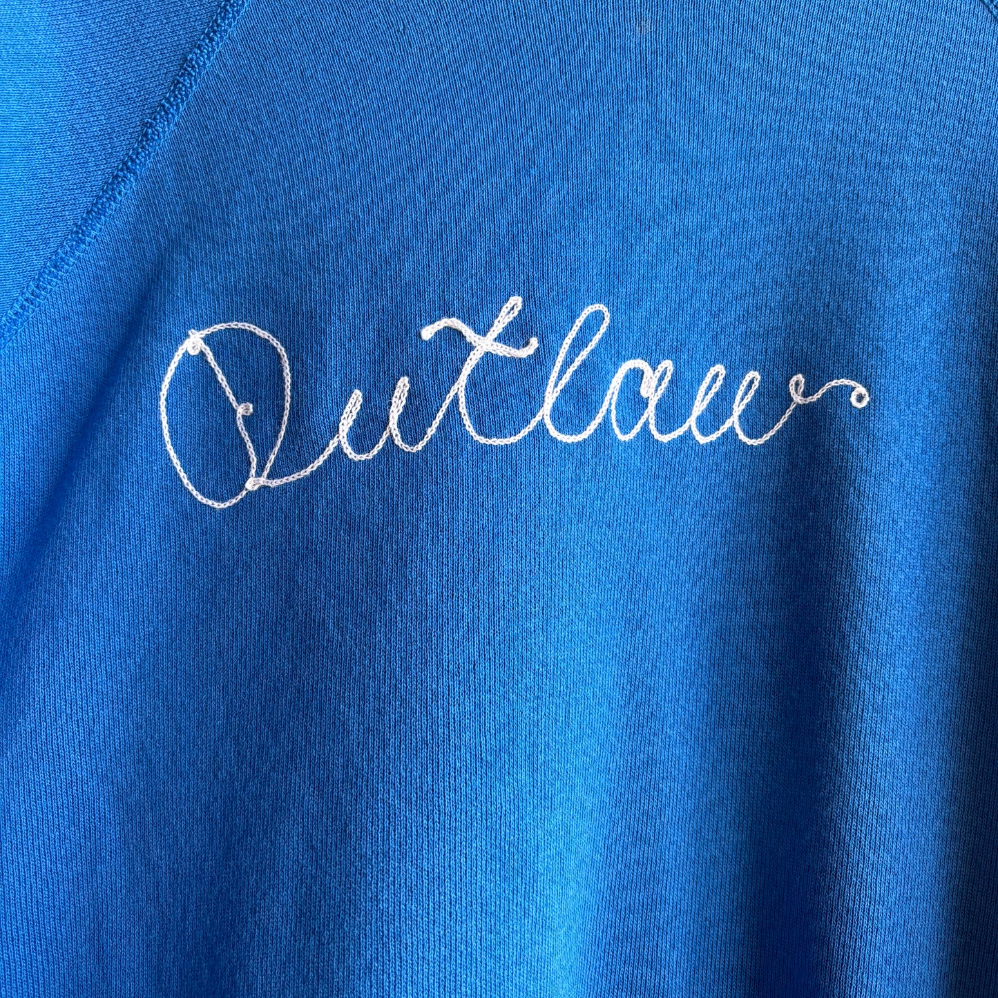 Custom Blue “Outlaw” Sweatshirt