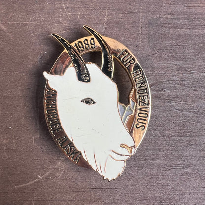 1989 Fur Rendezvous Pin