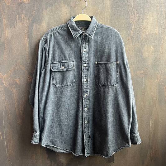 Double RL Black Button Down