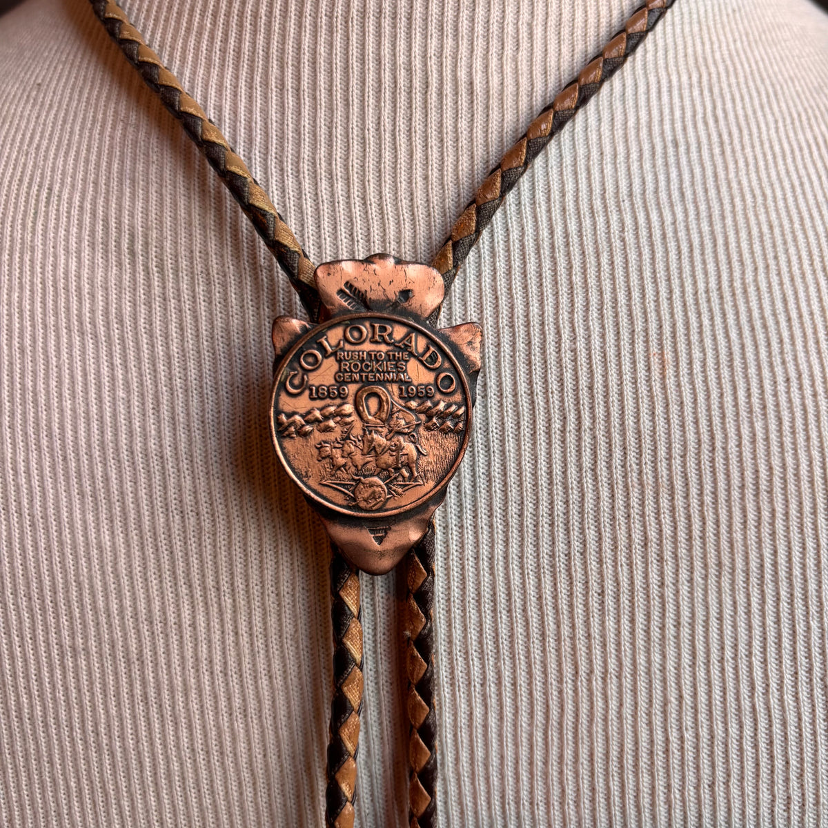 Bronze Rush to The Rockies Centennial Bolo