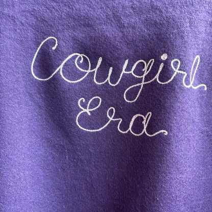 Custom Purple "Cowgirl Era" Sweatshirt