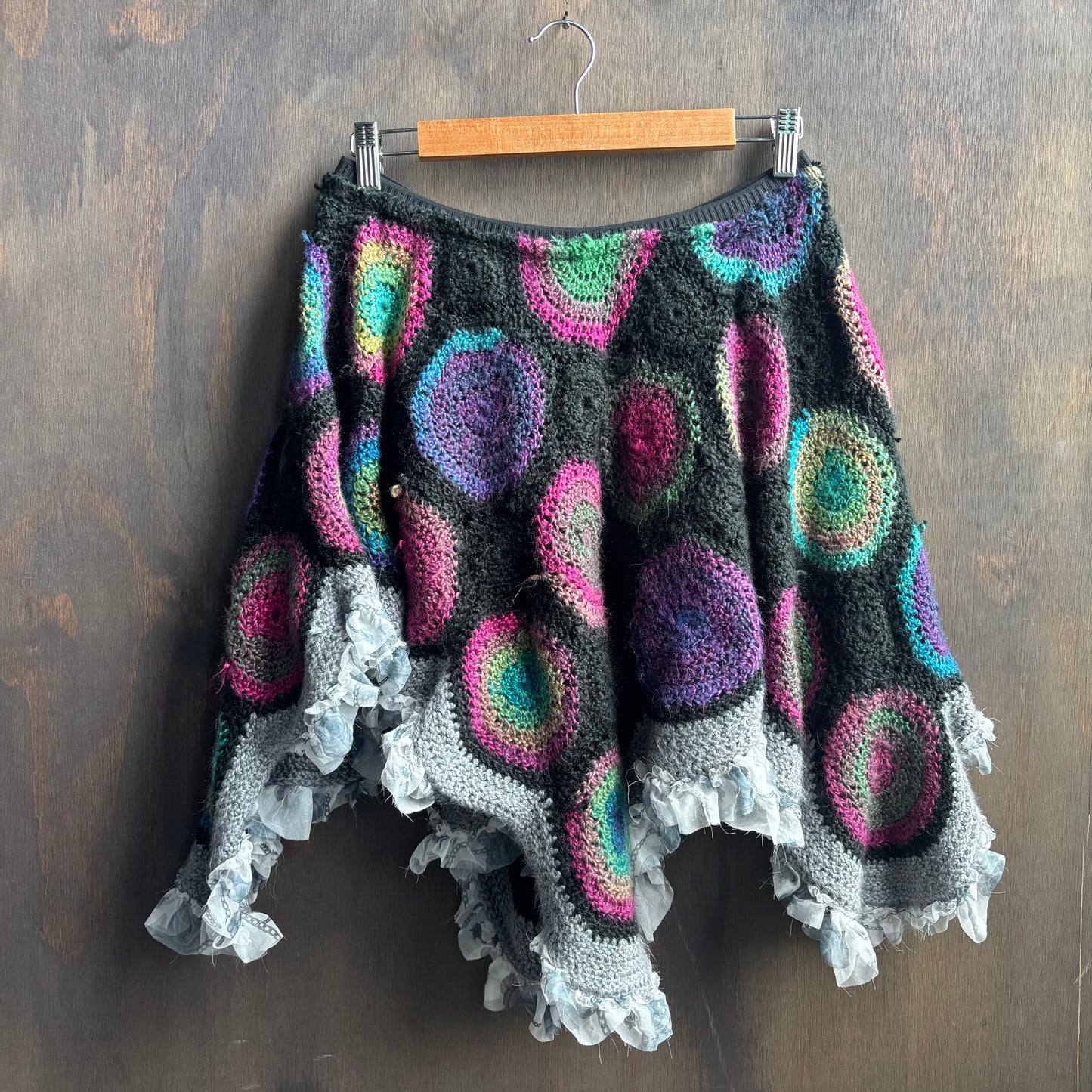 Mutil-Color Knit Mini Skit