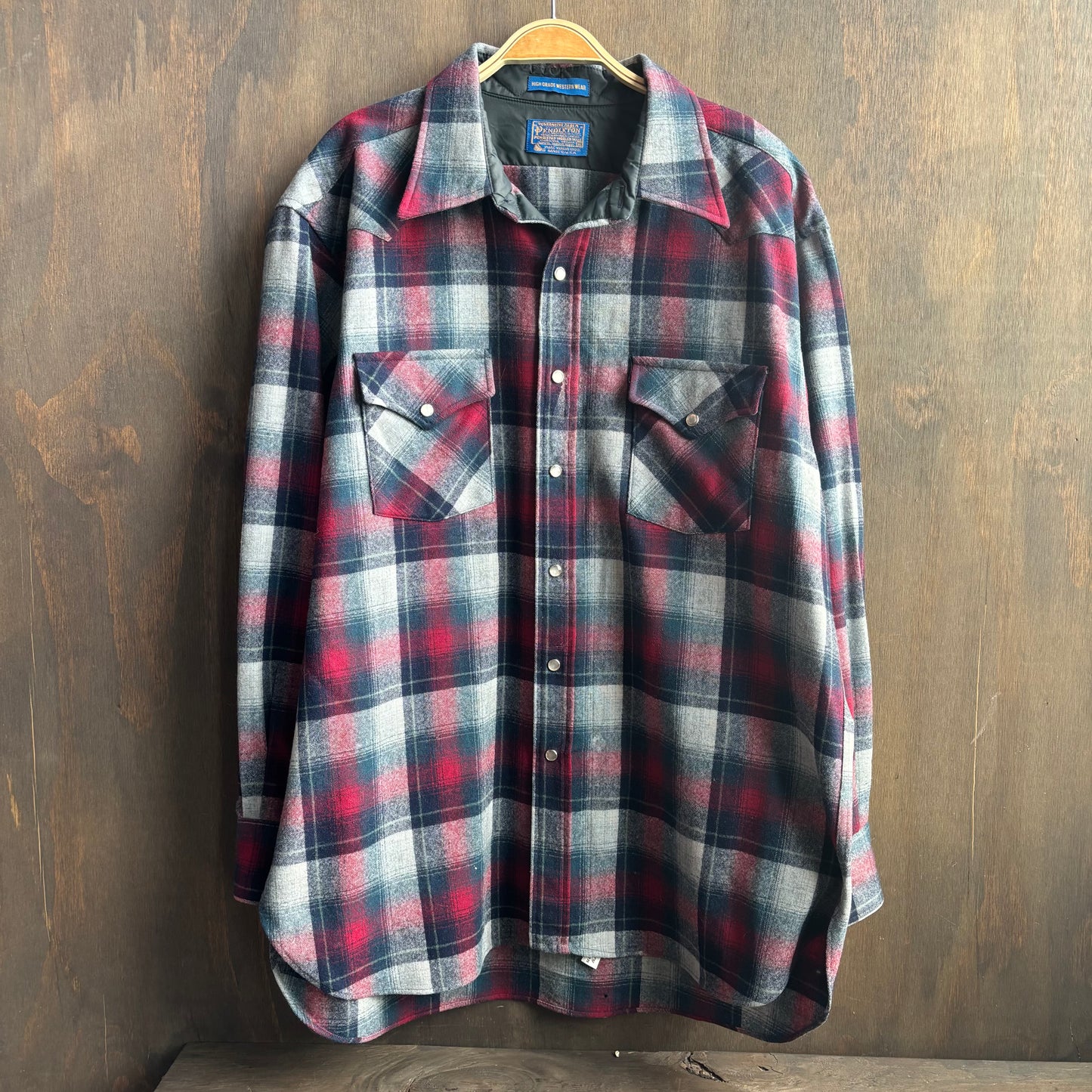 Pendleton Wool Plaid Pearl Snap