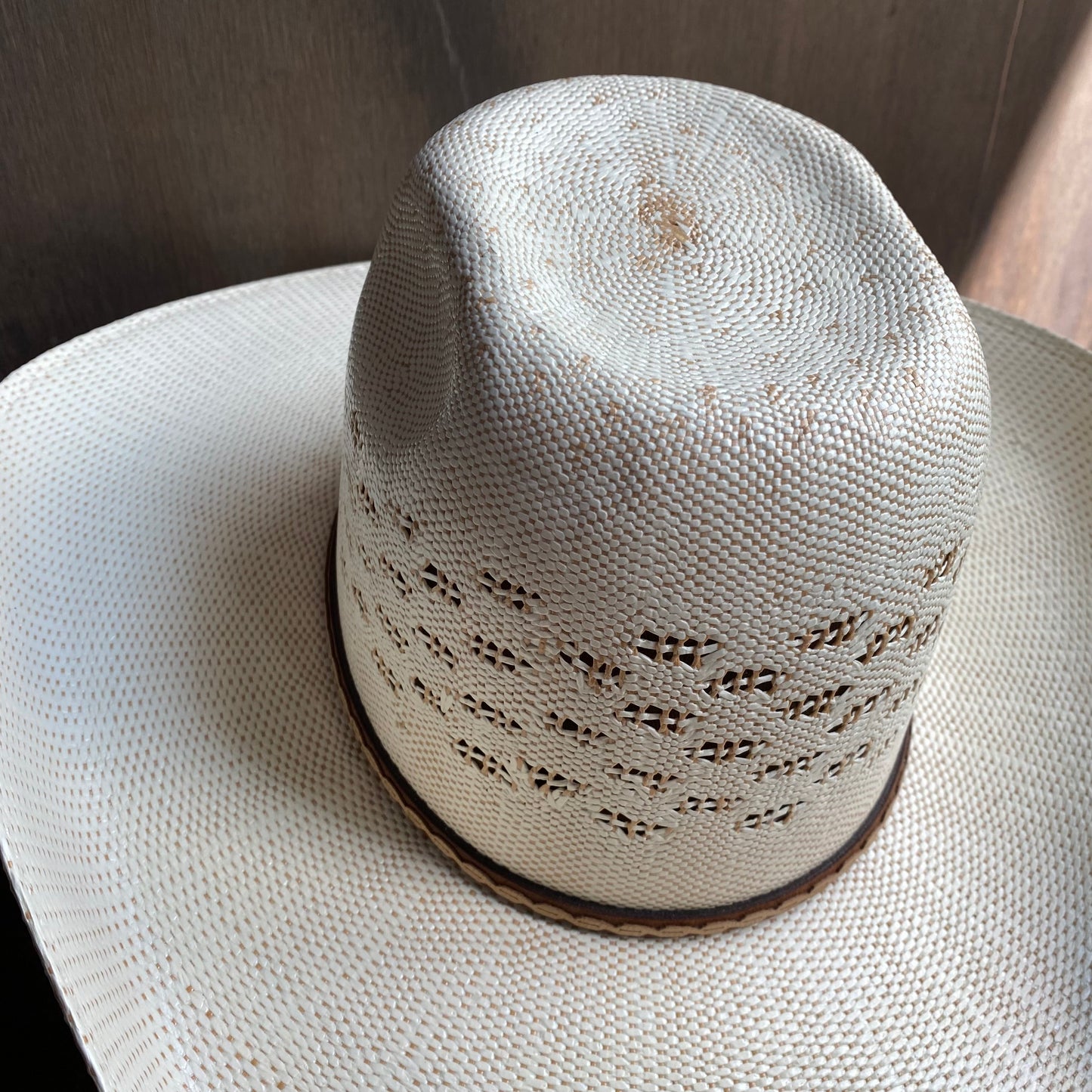 Twister Patterned Straw Hat