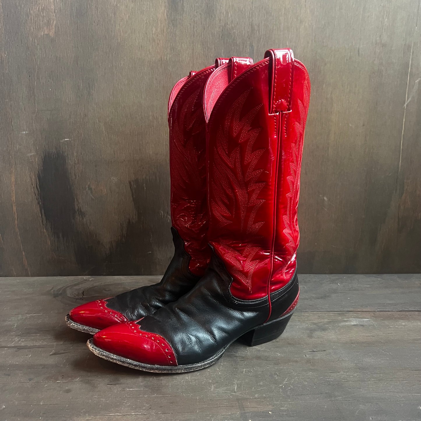 Justin’s Red and Black Leather Boots