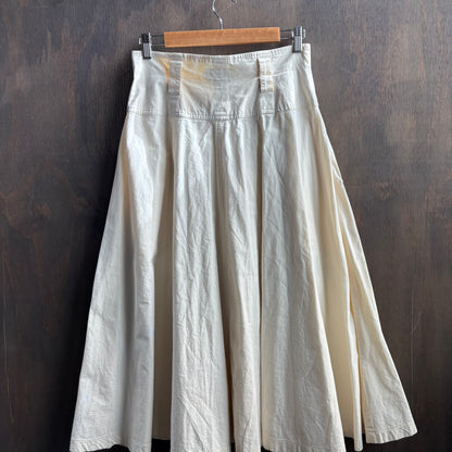 Cream Button Up Skirt