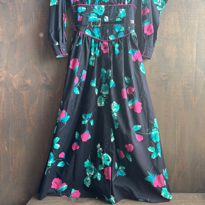 Vintage Roper Floral Belted Dress
