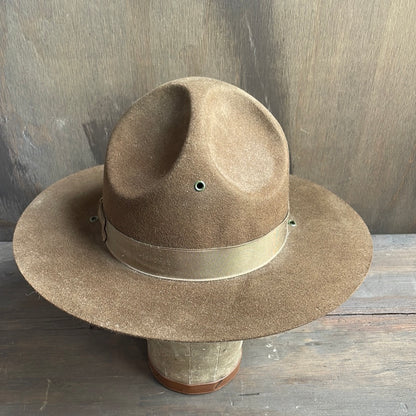 Vintage Brown Sergeant Hat