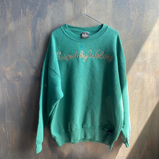 Custom Green “Raised by Wolves” Sweatshirt