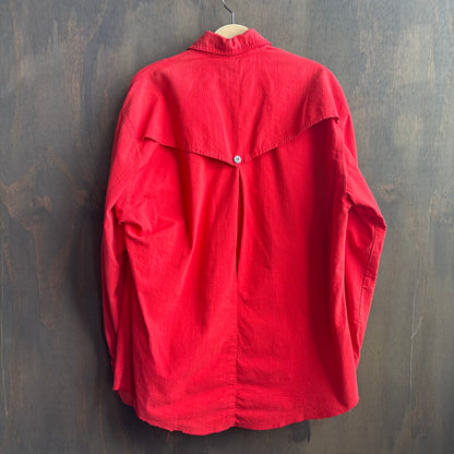 Vintage Red Button Up