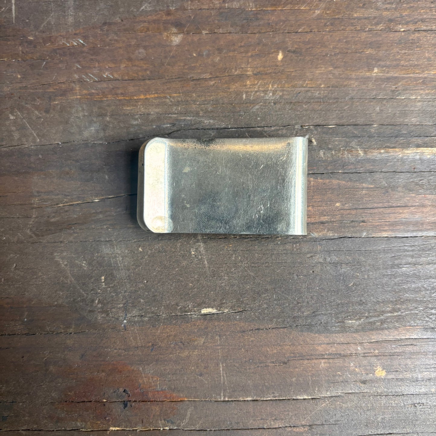 Silver Money Clip with Turquoise