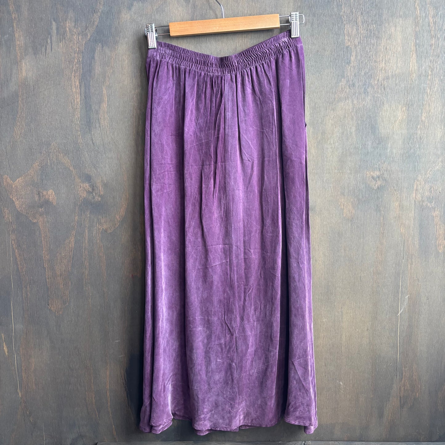 Purple Silk-Feel Embroidered Set (3 pieces)