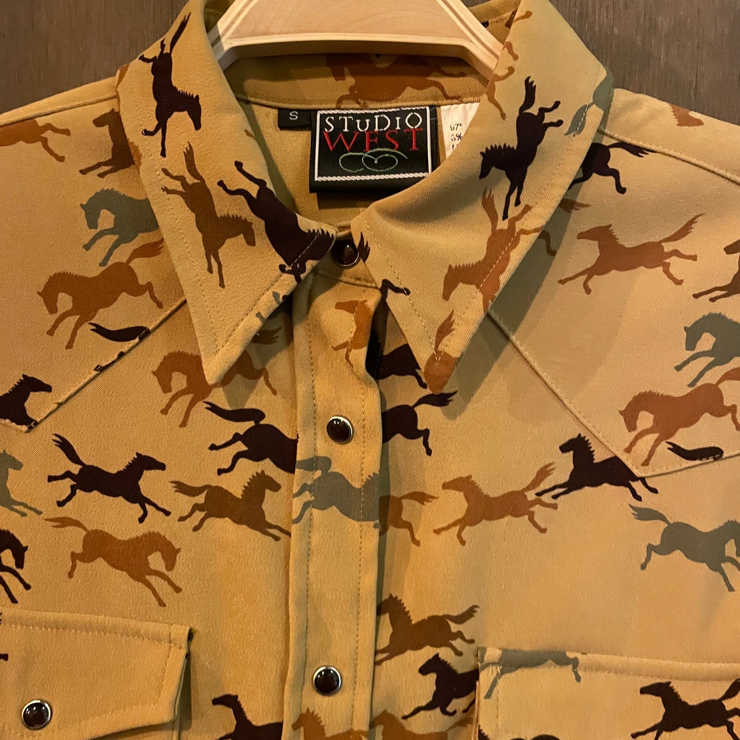 Vintage studio west pearl snap