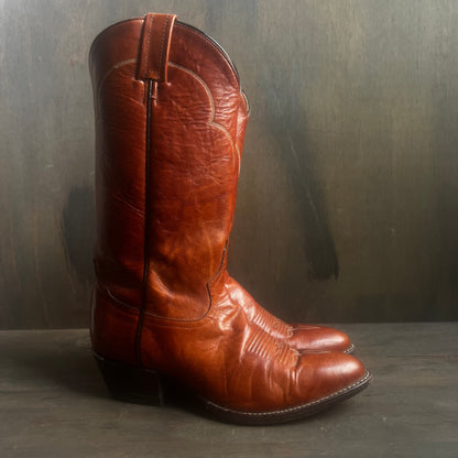 Tony Lama Rust Colored Cowboy Boots