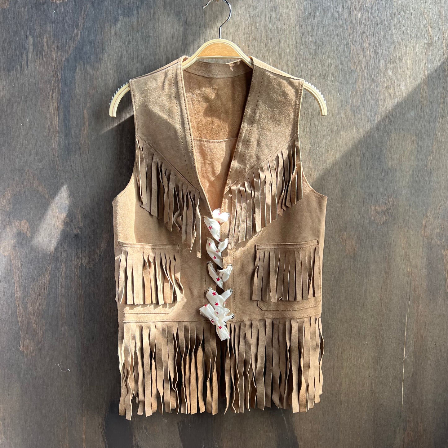 Vintage Leather Fringe Vest