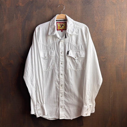 Cinch White Denim Pearl Snap
