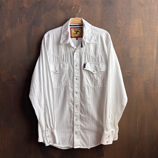 Cinch White Denim Pearl Snap