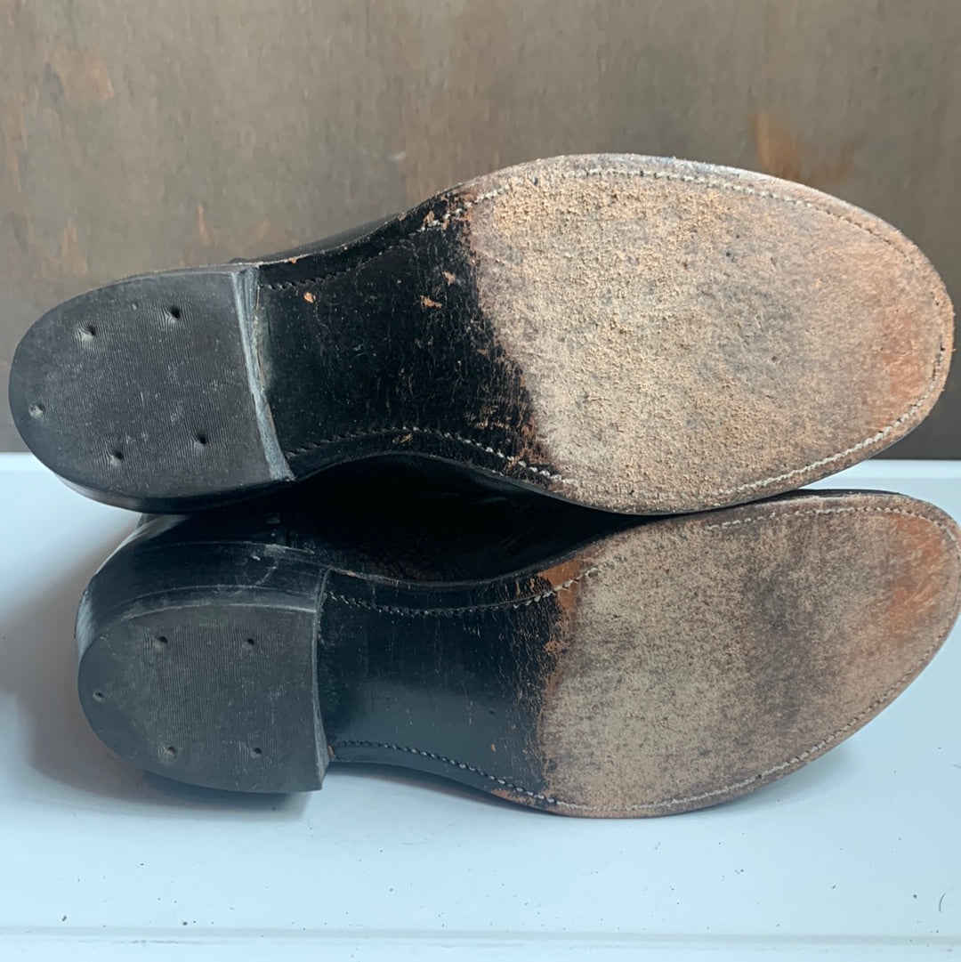 Vintage Olathe black leather boots