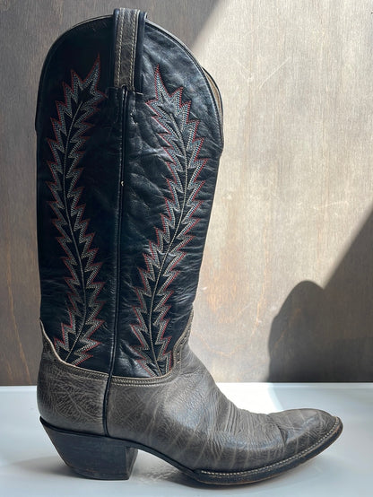 Hondo Black and Gray Boots