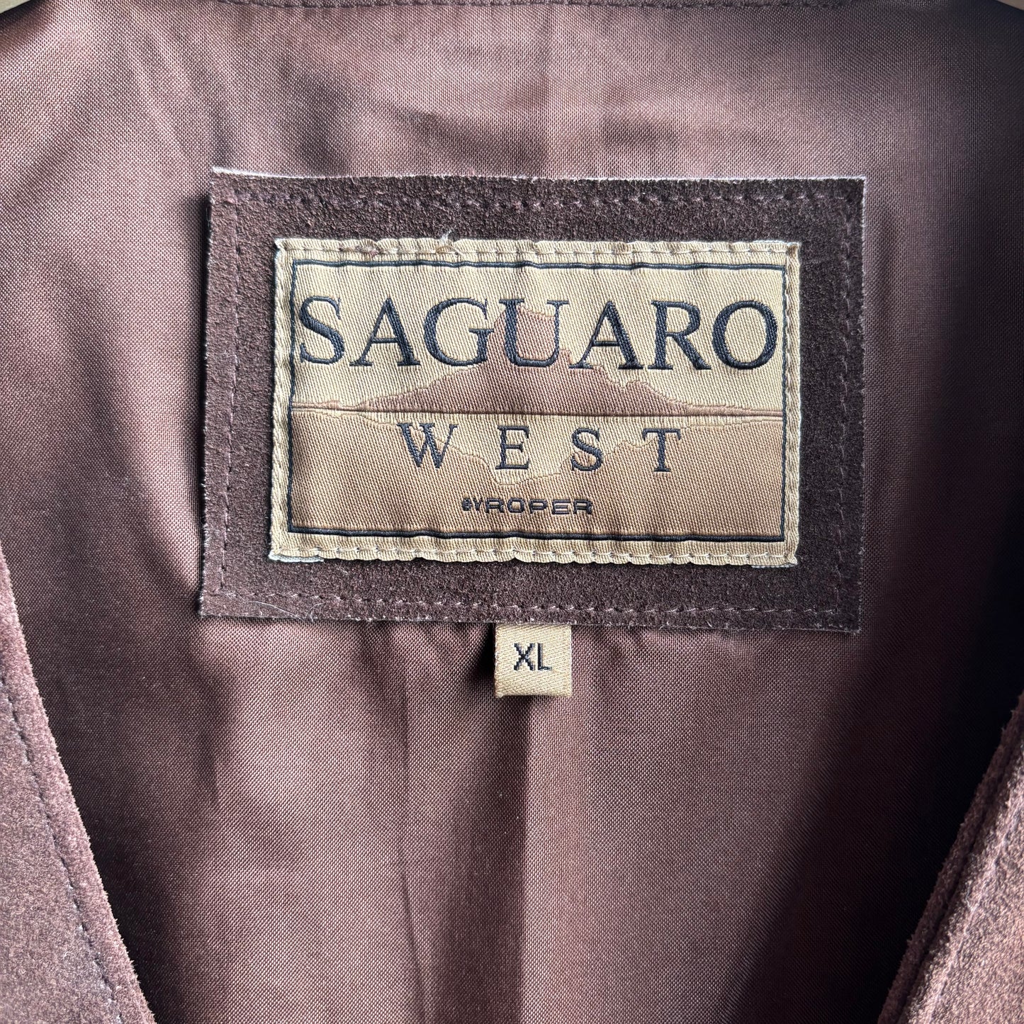Saguero West by Roper Brown Leather Veat