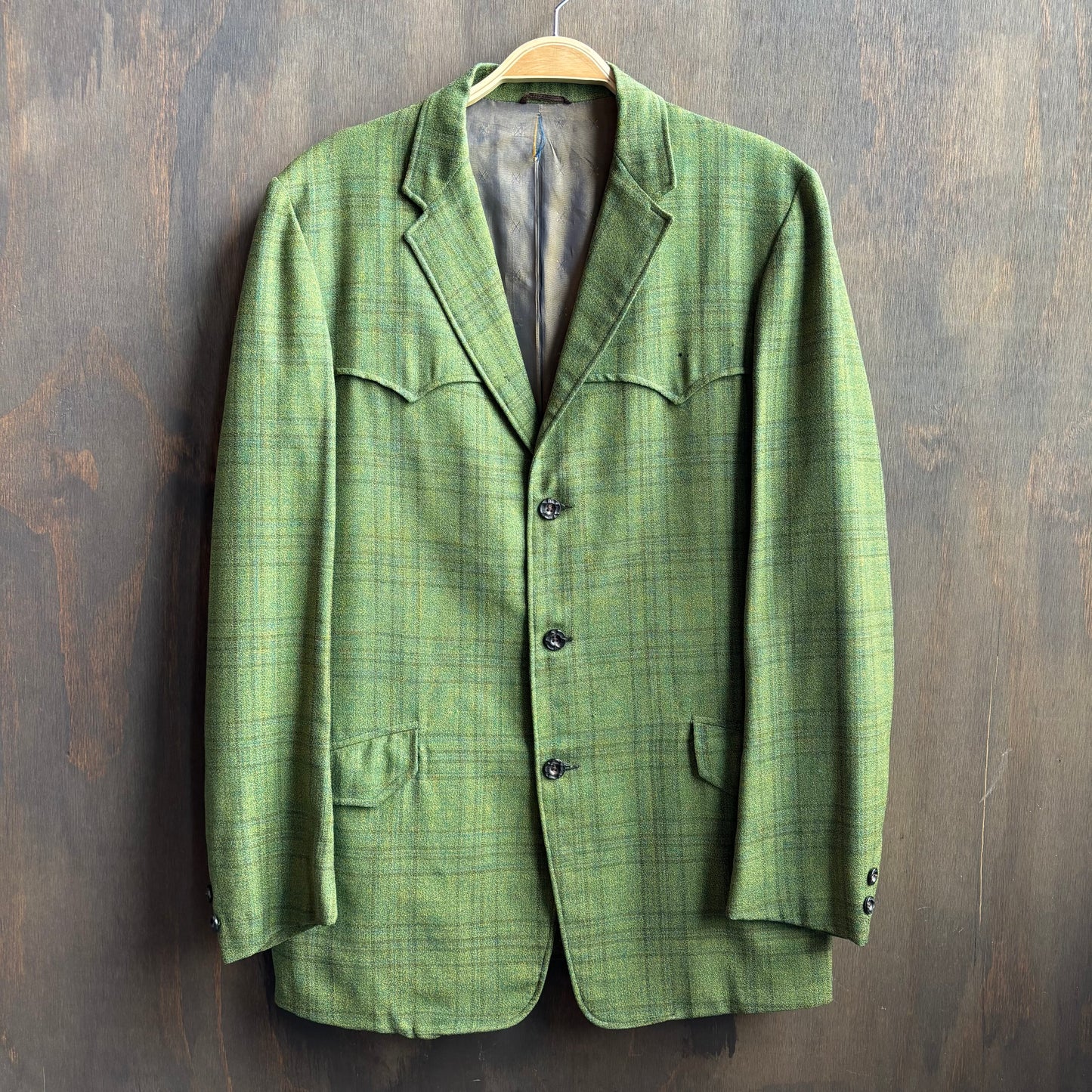 Vintage Allen Green Blazer