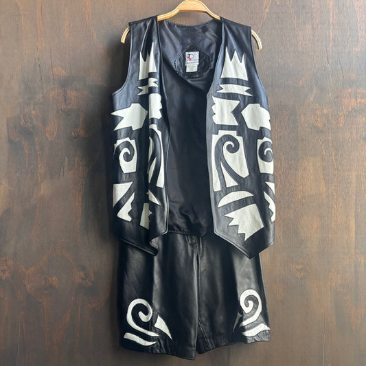 Vintage Art Porat Leather Set