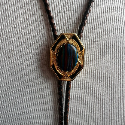 Multi Color Oval Bolo