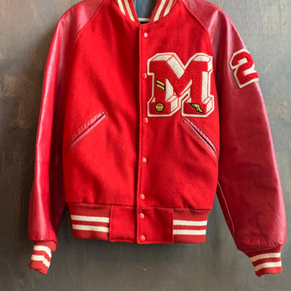 Vintage Red Letterman Jacket