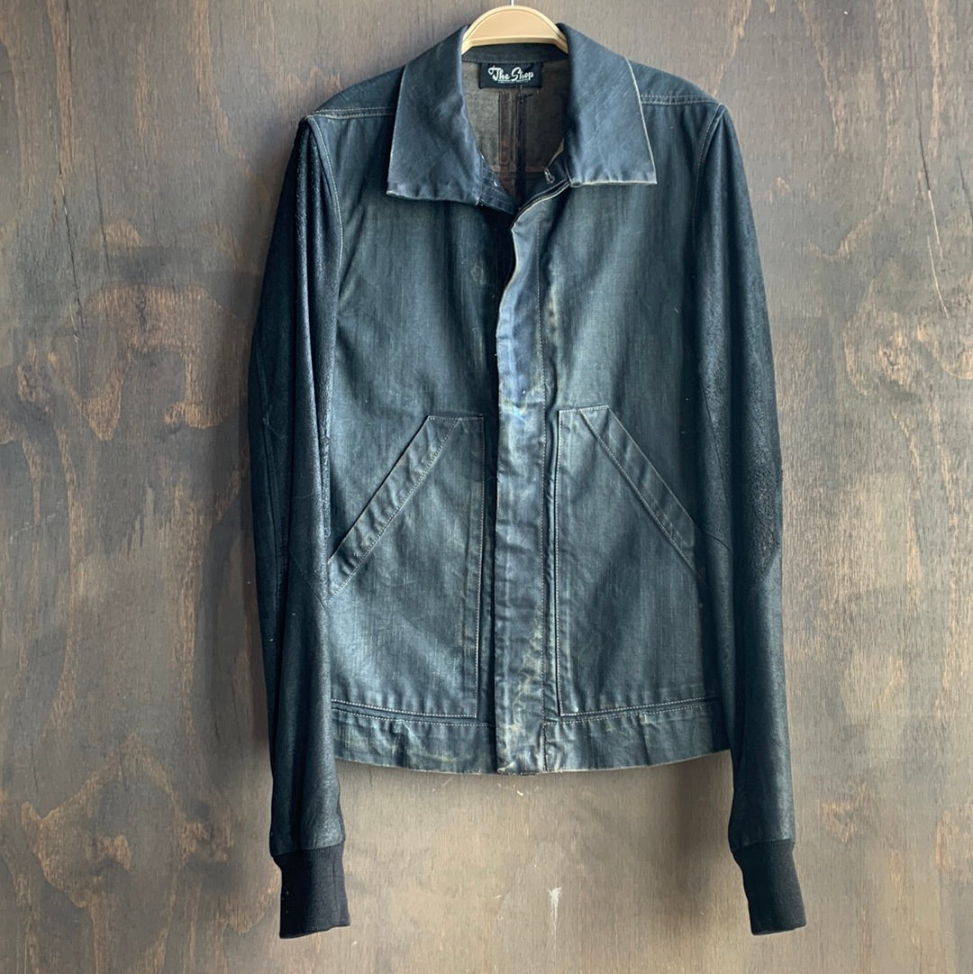 Rick Owens Drkshdow Wax Denim Jacket