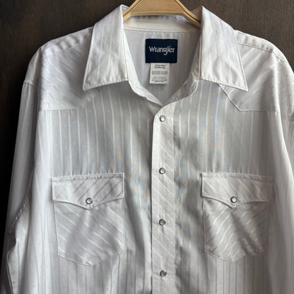 Wrangler Pinstripe Pearl Snap
