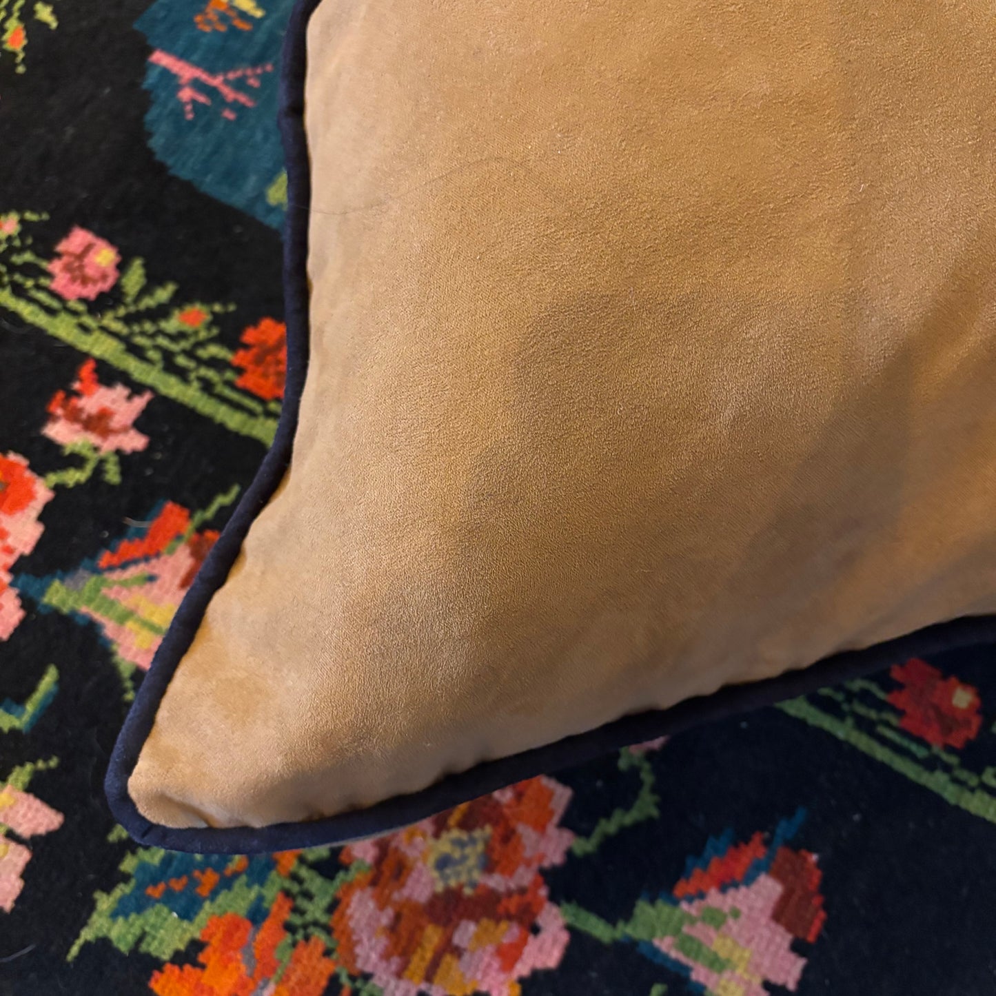 Tan Faux Suede Pillows (Set of 3)