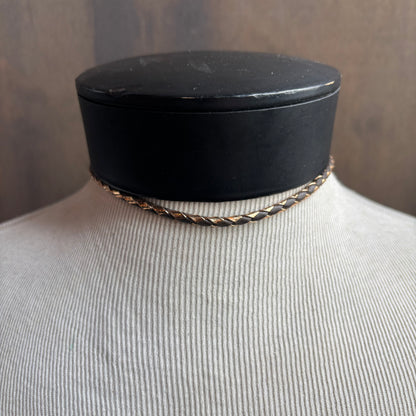 Oval Zebra Jasper on Two-Tone Tie