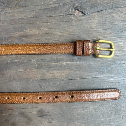 Vintage Coach Brown Leather Belt
