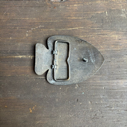 Arrowhead Belt Buckle with Deer