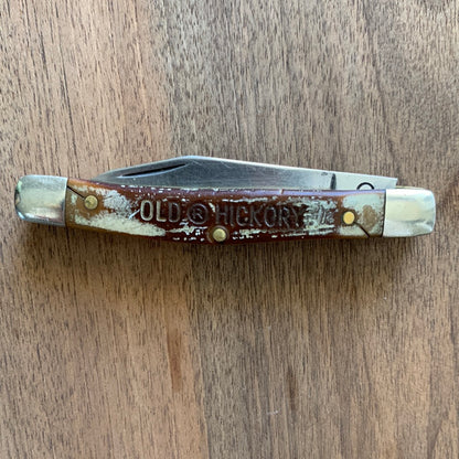 Vintage Old Hickory double-blade pocket knife