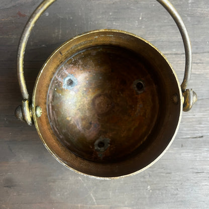 Vintage Brass Coal Bucket