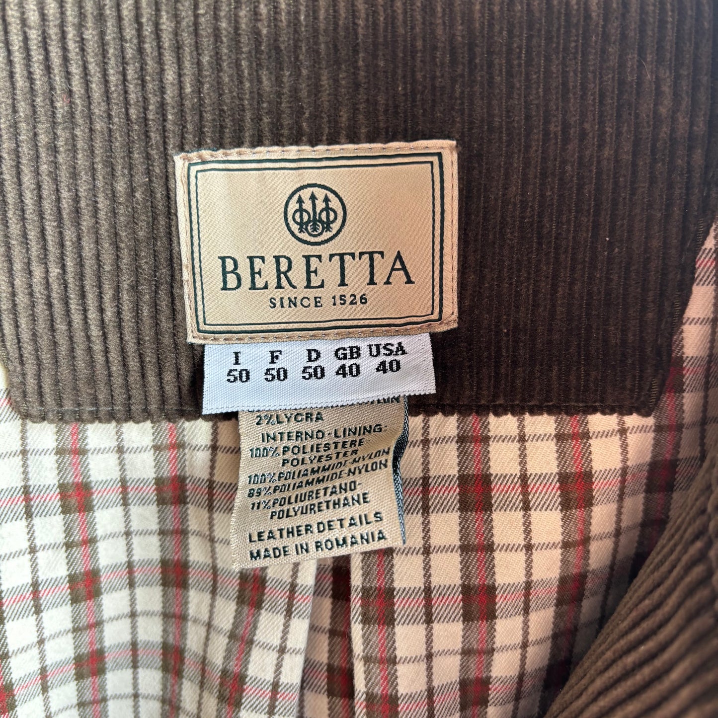 Beretta Green Corduroy Jacket