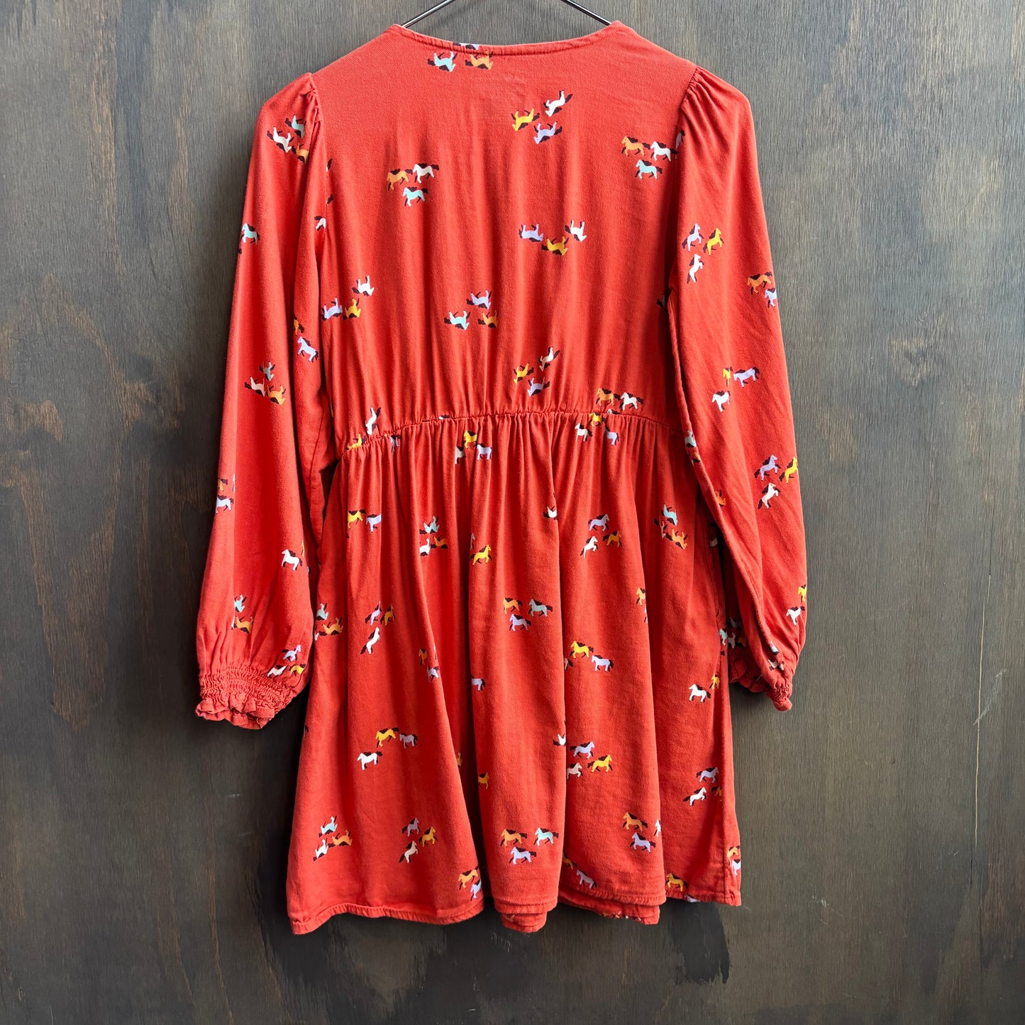 Kids Orange Horse Dress