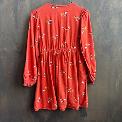 Kids Orange Horse Dress