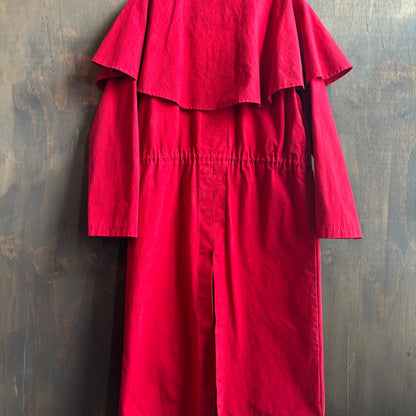 Vintage Red Cotton Duster
