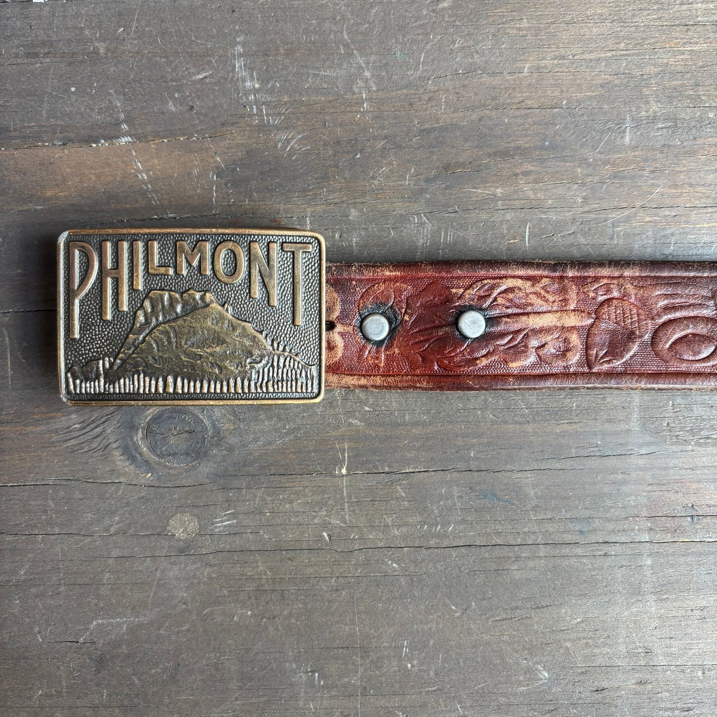 Philmont New Mexico Leather Belt