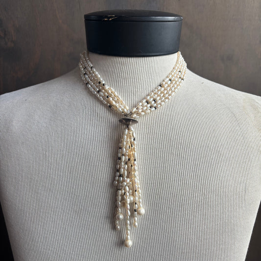 Vintage Multi-Strand Pearl Necklace