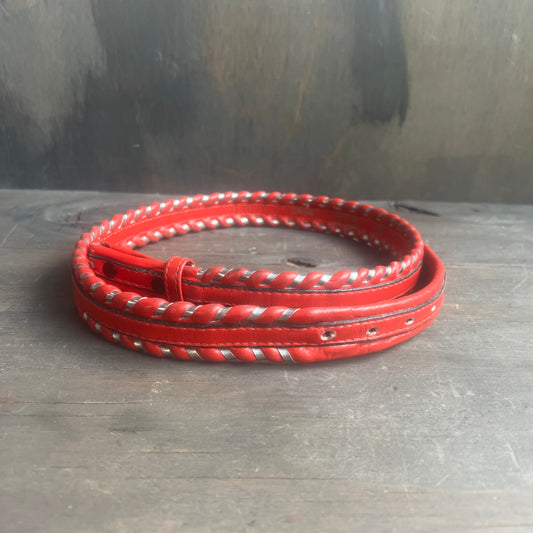 Red Leather Belt