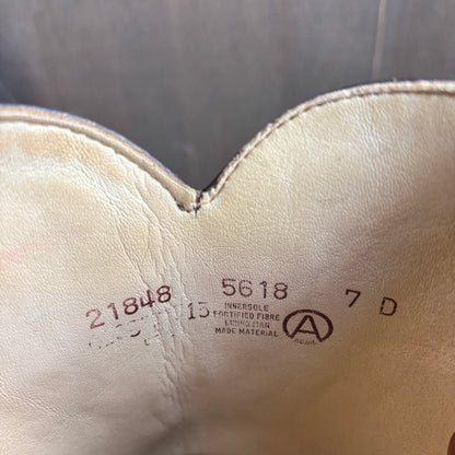 Acme Tan Tooled Leather Boots